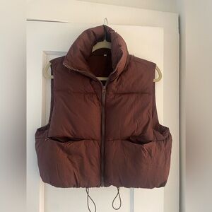Brown Puffer Vest